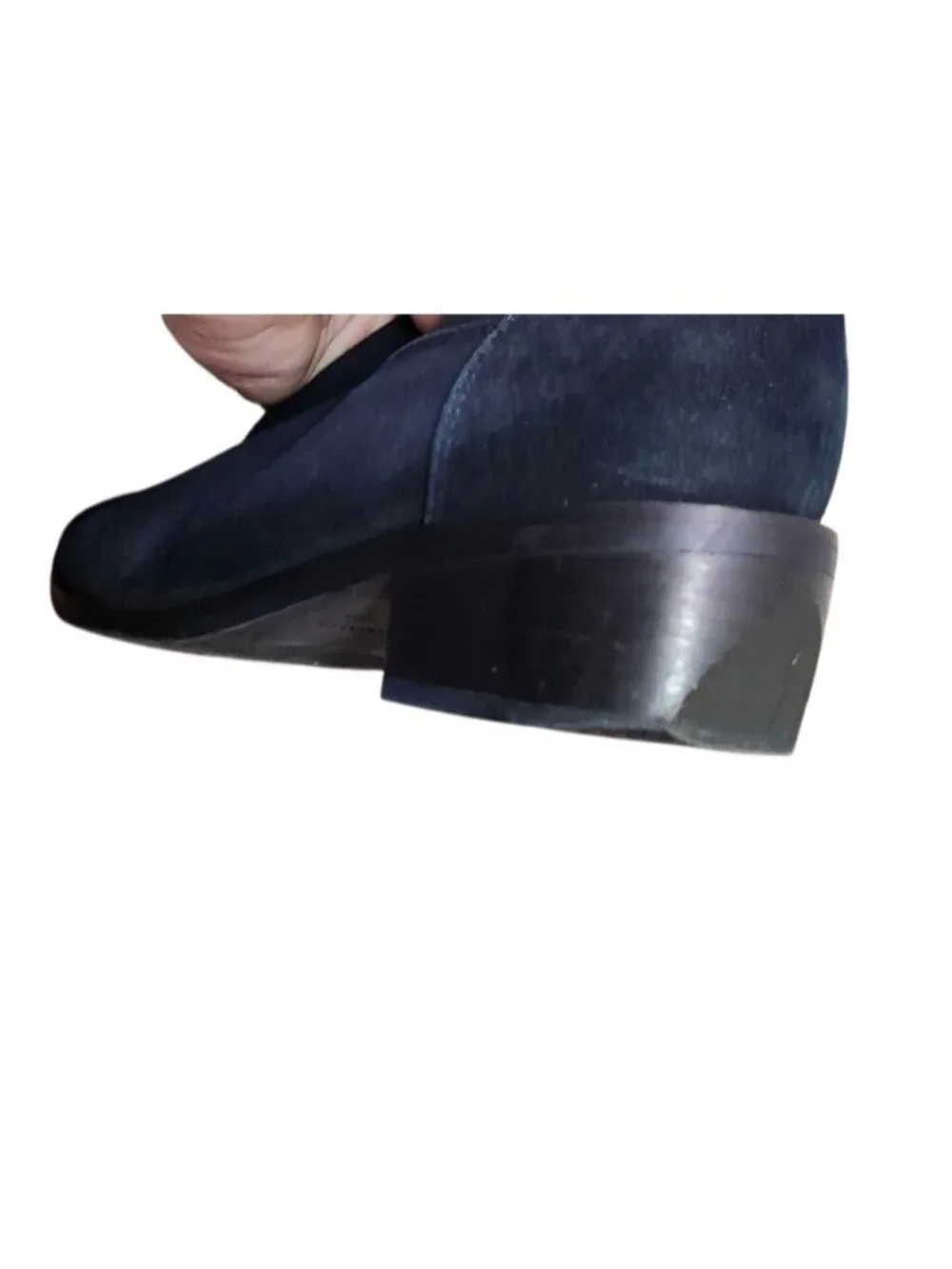 Aquatalia Italy Navy Blue Suede Ankle Boots Women’s 8 Waterproof Sock Booties